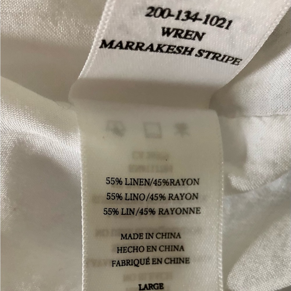 Nwot Rails Wren Marrakesh Stripe Linen Blend Dress - image 7